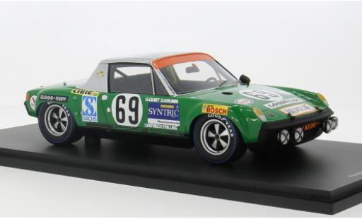 Miniature Porsche 914 1/18 Spark /6 No.69 24h Le Mans 1971 1:18 Porsche 914 1/18 Spark /6 No.69 24h Le Mans 1971 1:18 miniature