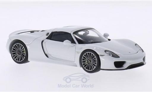 Miniature Porsche 918 1/43 Spark Spyder blanche Porsche 918 1/43 Spark Spyder blanche miniature