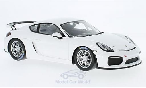 Miniature Porsche Cayman GT4 Clubsport 1/18 Spark GT4 Clubsport blanche 2017 Porsche Cayman GT4 Clubsport 1/18 Spark GT4 Clubsport blanche 2017 miniature