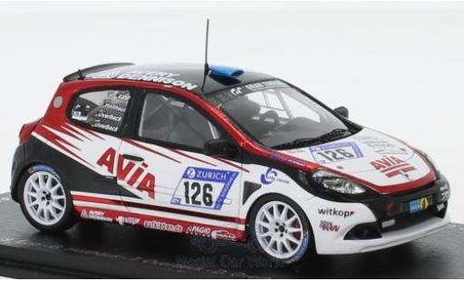 Miniature Renault Clio 1/43 Spark RS Cup No.126 Avia Racing 24h Nürburgring 2018 S.Epp/G.Holthaus/T.Overbeck/D.Overbeck Renault Clio 1/43 Spark RS Cup No.126 Avia Racing 24h Nürburgring 2018 S.Epp/G.Holthaus/T.Overbeck/D.Overbeck miniature