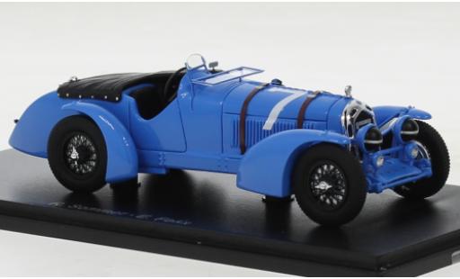 Miniature Alfa Romeo 8C 1/43 Spark bleue RHD No.7 24h Le Mans 1934 Alfa Romeo 8C 1/43 Spark bleue RHD No.7 24h Le Mans 1934 miniature