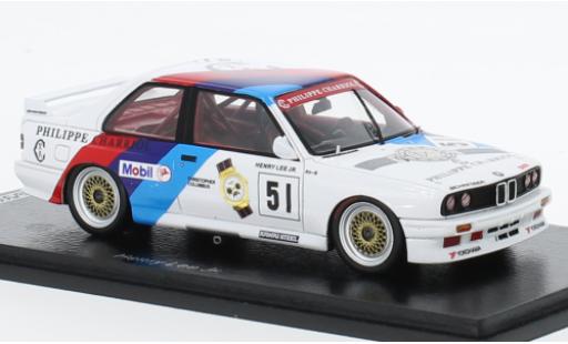 Miniature Bmw M3 1/43 Spark (E30) No.51 Macau A.C.P. Trophy 1988 Bmw M3 1/43 Spark (E30) No.51 Macau A.C.P. Trophy 1988 miniature
