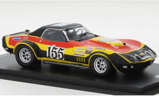 Miniature Chevrolet Corvette 1/43 Spark (C3) No.155 Tour de France voiture 1970 Chevrolet Corvette 1/43 Spark (C3) No.155 Tour de France voiture 1970 miniature