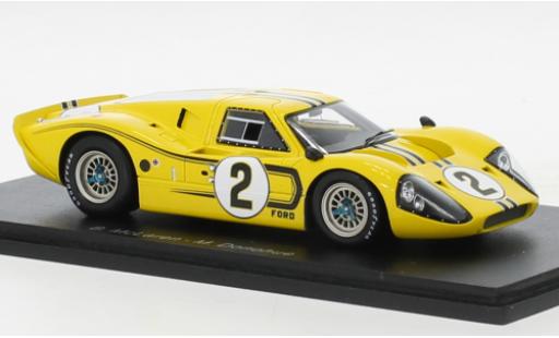 Miniature Ford GT40 1/43 Spark Mk IV RHD No.2 24h Le Mans 1967 Ford GT40 1/43 Spark Mk IV RHD No.2 24h Le Mans 1967 miniature