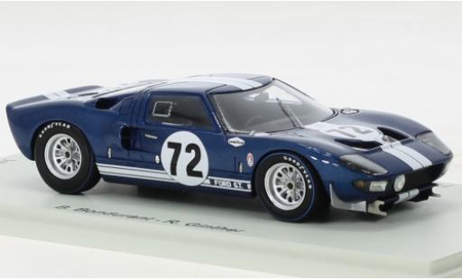 Miniature Ford GT40 1/43 Spark No.72 2000km Daytona 1965 Ford GT40 1/43 Spark No.72 2000km Daytona 1965 miniature