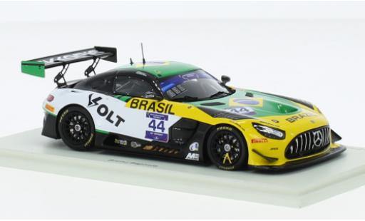 Miniature Mercedes AMG GT 1/43 Spark 3 No.44 Team Brazil FIA Motorsport Games GT Sprint Cup Paul Ricard 2022 Mercedes AMG GT 1/43 Spark 3 No.44 Team Brazil FIA Motorsport Games GT Sprint Cup Paul Ricard 2022 miniature