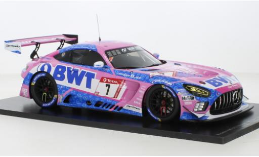 Miniature Mercedes AMG GT 1/18 Spark 3 No.7 AMG Team GetSpeed BWT 24h Nürburgring 2021 Mercedes AMG GT 1/18 Spark 3 No.7 AMG Team GetSpeed BWT 24h Nürburgring 2021 miniature