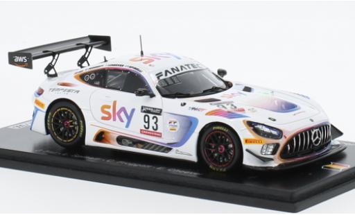 Miniature Mercedes AMG GT 1/43 Spark 3 No.93 SKY - Tempesta Racing SKY 24h Spa 2022 Mercedes AMG GT 1/43 Spark 3 No.93 SKY - Tempesta Racing SKY 24h Spa 2022 miniature