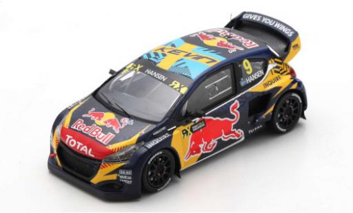 Miniature Peugeot 208 1/43 Spark WRX No.9 Team Hansen Red Bull Rallye-Cross WM Espagne 2020 Peugeot 208 1/43 Spark WRX No.9 Team Hansen Red Bull Rallye-Cross WM Espagne 2020 miniature