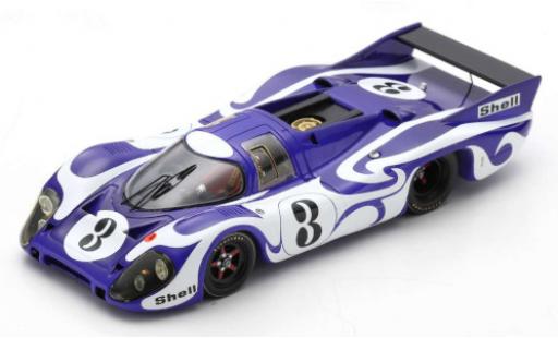 Miniature Porsche 917 1970 1/43 Spark LH RHD No.3 24h Le Mans Practice 1970 Porsche 917 1970 1/43 Spark LH RHD No.3 24h Le Mans Practice 1970 miniature
