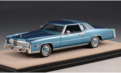 Miniature Cadillac Eldorado 1/43 Stamp Models Biarritz metallise bleue 1978 Cadillac Eldorado 1/43 Stamp Models Biarritz metallise bleue 1978 miniature
