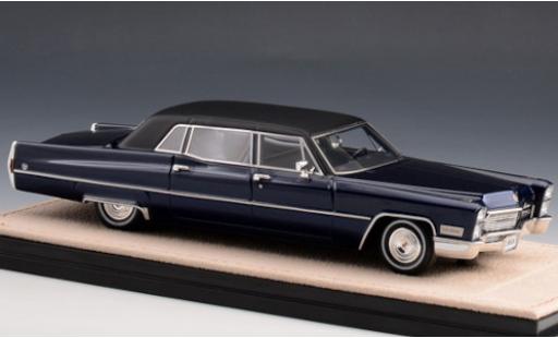 Miniature Cadillac Fleetwood 1/43 Stamp Models 75 Limousine metallise bleue/matt-noire 1968 Cadillac Fleetwood 1/43 Stamp Models 75 Limousine metallise bleue/matt-noire 1968 miniature