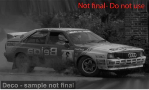 Miniature Audi Quattro 1/18 Sun Star quattro A1 Lotto Haspengouwrally 1983 #3 1:18 Audi Quattro 1/18 Sun Star quattro A1 Lotto Haspengouwrally 1983 #3 1:18 miniature