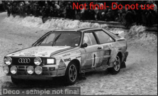 Miniature Audi Quattro 1/18 Sun Star A2 Rallye Monte-Carlo 1984 #1 1:18 Audi Quattro 1/18 Sun Star A2 Rallye Monte-Carlo 1984 #1 1:18 miniature
