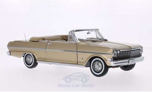 Miniature Chevrolet Nova 1963 1/18 Sun Star Cabriolet metallise marron 1963 Verdeck geöffnet Chevrolet Nova 1963 1/18 Sun Star Cabriolet metallise marron 1963 Verdeck geöffnet miniature