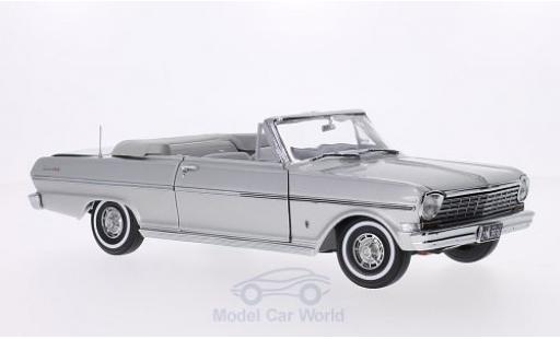 Miniature Chevrolet Nova 1963 1/18 Sun Star Cabriolet grise 1963 Verdeck geöffnet Chevrolet Nova 1963 1/18 Sun Star Cabriolet grise 1963 Verdeck geöffnet miniature