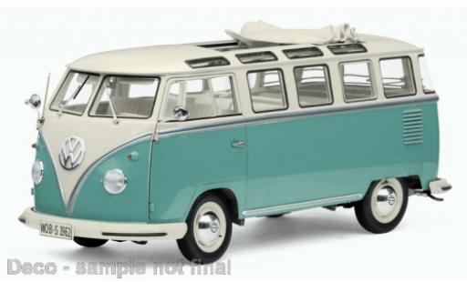 Miniature Volkswagen T1 1/12 Sun Star Samba blanche/turquoise 1962 1:12 Volkswagen T1 1/12 Sun Star Samba blanche/turquoise 1962 1:12 miniature