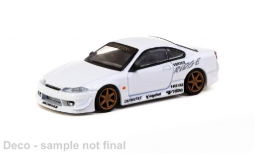 Miniature Nissan Silvia 1/64 Tarmac Works (S15) VERTEX metallise blanche Nissan Silvia 1/64 Tarmac Works (S15) VERTEX metallise blanche miniature