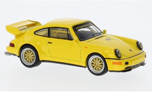 Miniature Porsche 964 1/64 Tarmac Works 911  RSR jaune Porsche 964 1/64 Tarmac Works 911  RSR jaune miniature
