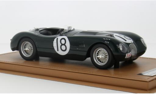 Miniature Jaguar C-Type 1/18 Tecnomodel No.18 Racing 24h Le Mans 1953 1:18 Jaguar C-Type 1/18 Tecnomodel No.18 Racing 24h Le Mans 1953 1:18 miniature
