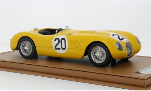 Miniature Jaguar C-Type 1/18 Tecnomodel Spider RHD No.20 Racing 24h Le Mans 1953 1:18 Jaguar C-Type 1/18 Tecnomodel Spider RHD No.20 Racing 24h Le Mans 1953 1:18 miniature