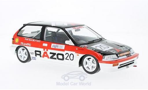 Miniature Honda Civic 1/18 Triple 9 Collection EF3 RHD No.20 Razo Trampio GP Macau 1989 ohne Vitrine Honda Civic 1/18 Triple 9 Collection EF3 RHD No.20 Razo Trampio GP Macau 1989 ohne Vitrine miniature