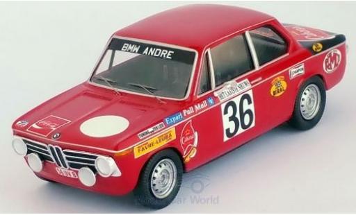 Miniature Bmw 2002 1/43 Trofeu ti No.36 Rally Ypres 1971 Pedro/Jimmy Bmw 2002 1/43 Trofeu ti No.36 Rally Ypres 1971 Pedro/Jimmy miniature