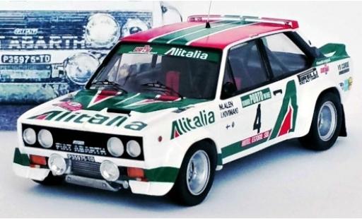Miniature Fiat 131 1/43 Trofeu Abarth No.4 VS Corse Olio Alitalia Rally Portugal 1978 Unfallfahrzeug M.Alen/I.Kivimaki Fiat 131 1/43 Trofeu Abarth No.4 VS Corse Olio Alitalia Rally Portugal 1978 Unfallfahrzeug M.Alen/I.Kivimaki miniature