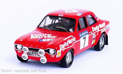Miniature Ford Escort 1/43 Trofeu MK I No.7 Daily Mirror Scottish Rally 1972 1:43 Ford Escort 1/43 Trofeu MK I No.7 Daily Mirror Scottish Rally 1972 1:43 miniature