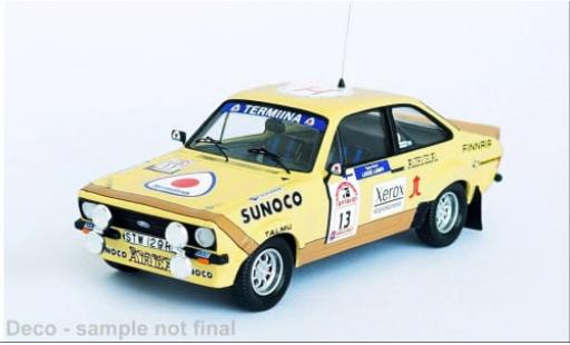 Miniature Ford Escort 1/43 Trofeu MK II RS No.13 Rallye WM 1000 Lakes Rallye 1980 1:43 Ford Escort 1/43 Trofeu MK II RS No.13 Rallye WM 1000 Lakes Rallye 1980 1:43 miniature
