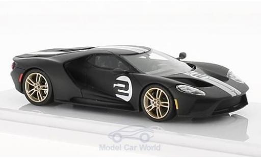 Miniature Ford GT 1/43 TrueScale Miniatures matt-noire No.2 Heritage Edition 2017 Ford GT 1/43 TrueScale Miniatures matt-noire No.2 Heritage Edition 2017 miniature