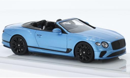 Miniature Bentley Continental 1/43 TrueScale Miniatures GT Speed Cabriolet metallise bleu clair Bentley Continental 1/43 TrueScale Miniatures GT Speed Cabriolet metallise bleu clair miniature