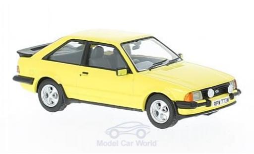 Miniature Ford Escort MKI 1/43 Vanguards MKIII XR3 jaune RHD Ford Escort MKI 1/43 Vanguards MKIII XR3 jaune RHD miniature