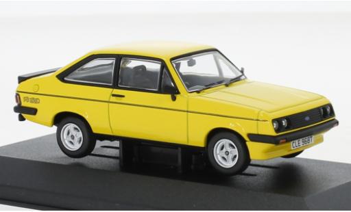 Miniature Ford Escort 1/43 Vanguards MkII RS2000 jaune RHD Ford Escort 1/43 Vanguards MkII RS2000 jaune RHD miniature