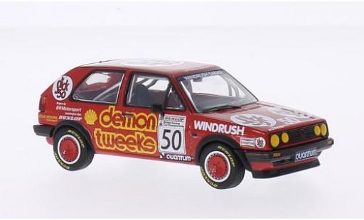 Miniature Volkswagen Golf 1/43 Vanguards II GTI RHD No.50 Demon Tweeks Team Demon Tweeks BTCC Silverstone 1988 A.Minshaw Volkswagen Golf 1/43 Vanguards II GTI RHD No.50 Demon Tweeks Team Demon Tweeks BTCC Silverstone 1988 A.Minshaw miniature