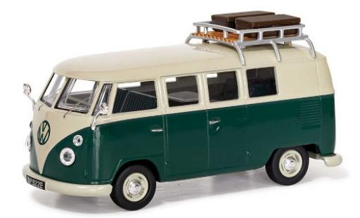 Miniature Volkswagen T1 1/43 Vanguards 1500 SP Devon Caravette (Type 2) verte/blanche RHD avec Rack de toit Volkswagen T1 1/43 Vanguards 1500 SP Devon Caravette (Type 2) verte/blanche RHD avec Rack de toit miniature