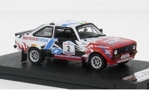 Miniature Ford Escort 1/43 Vitesse MKII RS 1800 No.2 Killarney Historic Rally 2019 1:43 Ford Escort 1/43 Vitesse MKII RS 1800 No.2 Killarney Historic Rally 2019 1:43 miniature