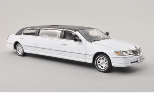 Miniature Lincoln Town Car 1/43 Vitesse blanche/noire 2000 Lincoln Town Car 1/43 Vitesse blanche/noire 2000 miniature