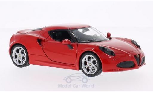 Miniature Alfa Romeo 4C 1/24 Welly rouge 2014 Alfa Romeo 4C 1/24 Welly rouge 2014 miniature