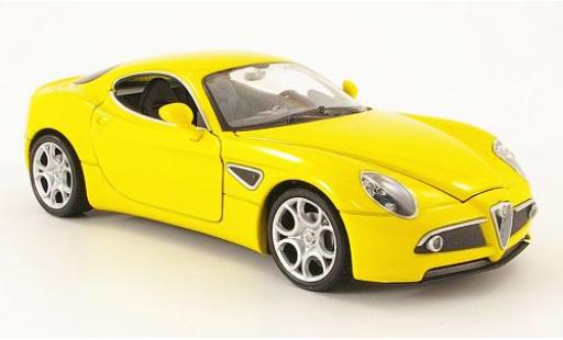 Miniature Alfa Romeo 8C 1/24 Welly Competizione met.-jaune 1:24 Alfa Romeo 8C 1/24 Welly Competizione met.-jaune 1:24 miniature
