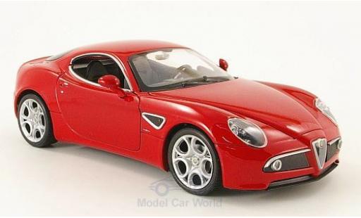 Miniature Alfa Romeo 8C 1/24 Welly Competizione rouge ohne Vitrine Alfa Romeo 8C 1/24 Welly Competizione rouge ohne Vitrine miniature