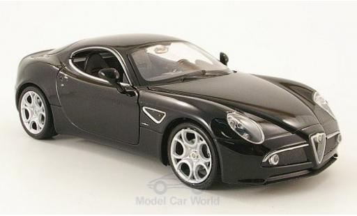 Miniature Alfa Romeo 8C 1/24 Welly Competizione noire ohne Vitrine Alfa Romeo 8C 1/24 Welly Competizione noire ohne Vitrine miniature