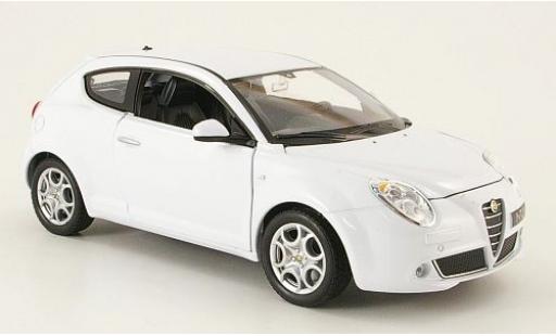 Miniature Alfa Romeo Mito 1/24 Welly MiTo blanche 1:24 Alfa Romeo Mito 1/24 Welly MiTo blanche 1:24 miniature