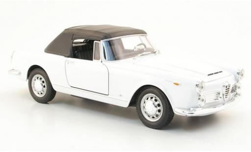 Miniature Alfa Romeo Spider 1/24 Welly 2600 blanche 1960 1:24 Alfa Romeo Spider 1/24 Welly 2600 blanche 1960 1:24 miniature