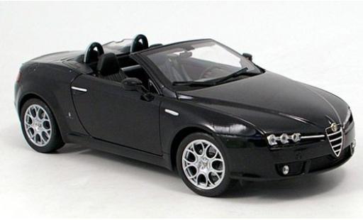 Miniature Alfa Romeo Spider 1/18 Welly noire offen 2007 1:18 Alfa Romeo Spider 1/18 Welly noire offen 2007 1:18 miniature