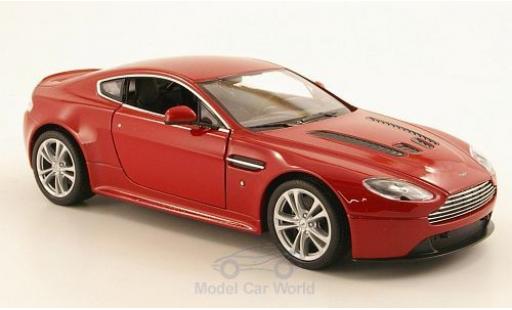 Miniature Aston Martin V12 1/24 Welly Vantage metallise rouge 2010 Aston Martin V12 1/24 Welly Vantage metallise rouge 2010 miniature