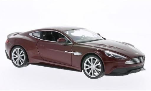 Miniature Aston Martin Vanquish 1/24 Welly metallise rouge Aston Martin Vanquish 1/24 Welly metallise rouge miniature
