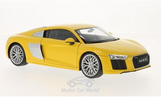 Miniature Audi R8 1/18 Welly V10 jaune 2016 Audi R8 1/18 Welly V10 jaune 2016 miniature
