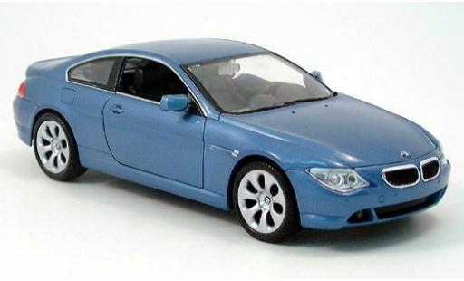 Miniature Bmw 645 1/24 Welly CI bleue 2004 1:24 Bmw 645 1/24 Welly CI bleue 2004 1:24 miniature