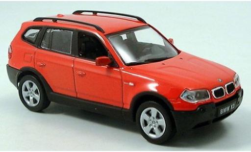 Miniature Bmw X3 1/43 Welly rouge 1:43 Bmw X3 1/43 Welly rouge 1:43 miniature